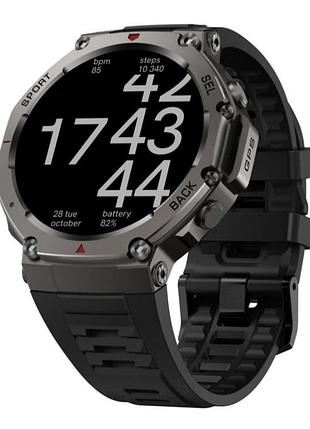 Крутий gps спортивний годинник 1,43-дюймовий дисплей amoled hd повний сенсорний екран bluetooth 5.3 водонепроникний 5atm android smartwatch пі