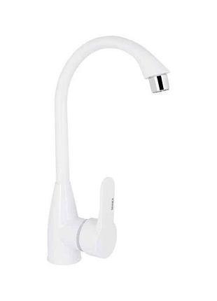 Змішувач на мийку білий 35w 007 (k40) brin35w007 тм brinex