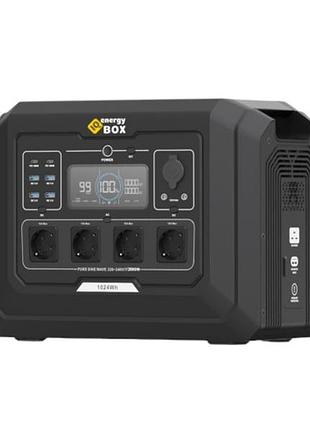 Портативна зарядна станція iq energy box s1 2000w portable power station battery lifep0 1024wh