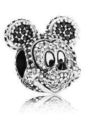 Серебряный шарм пандора disney пандора "портрет микки" 791795nck