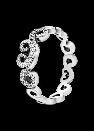 Серебряное кольцо pandora 197117cz