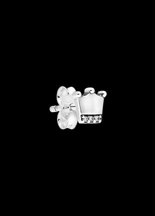 Серебряная серьга "моя корона" 298553c01