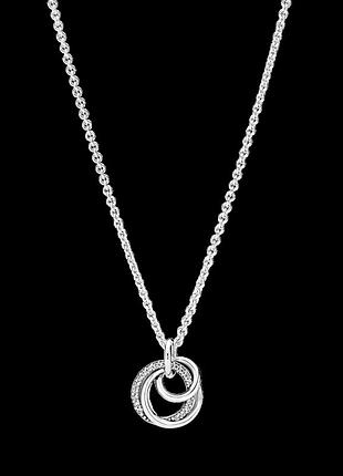 Серебряный колье "семья всегда" 391455c01