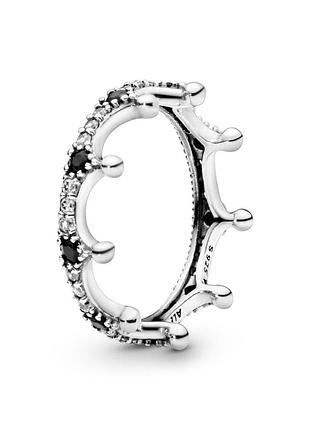 Серебряное кольцо pandora "корона" 197087nckmx