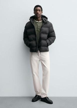 Куртка zara технологичная 19866 black