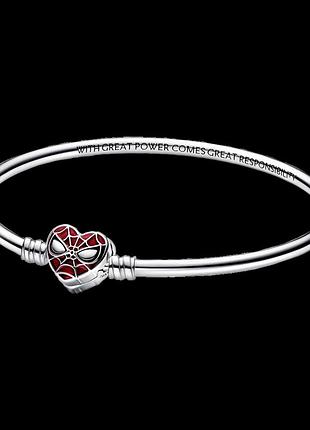 Серебряный браслет пандора"маска человека-паука" 592324c01 20
