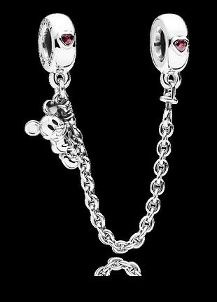 Серебряный шарм пандора disney "микки" 797173czr