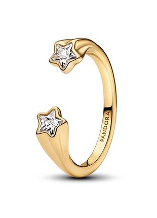 Каблучка pandora "зорепад" з покриттям 14k золотом 163582c01 52
