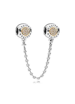 Серебряная защитная цепочка пандора 796269cz
