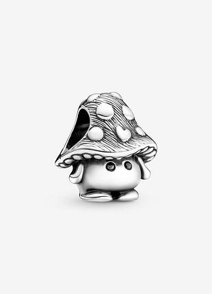 Срібна намистина пандора cute mushroom