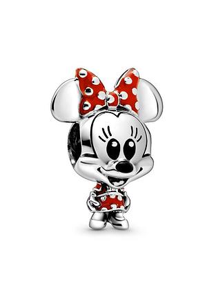 Серебряный шарм пандора "минни маус" disney 798880c02