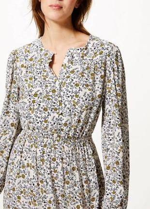Сукня а-силует (трапеція) міді 100% віскоза marks & spencer на s (xs)