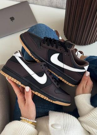 Стильные женские кроссовки nike 
sb dunk low next nature brown