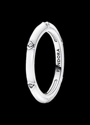 Серебряное кольцо пандора me белая эмаль и камни 193089c01