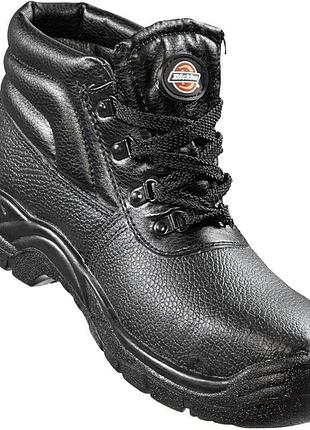 Професійні робочі черевики dickies, шкіра ( розмір постільці 25,5 см) із залізним носком.