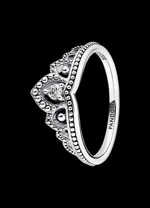 Серебряное кольцо pandora "королевская тиара с металлическими шариками" 192233c01 56