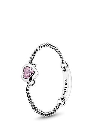 Серебряное кольцо pandora "душевное сердце" 197191pcz