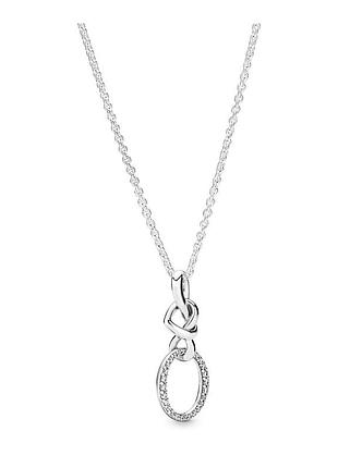 Серебряное ожерелье "узы любви" 398078cz