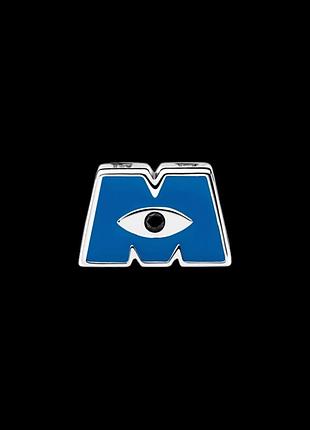 Серебряный шарм пандора "логотип m"