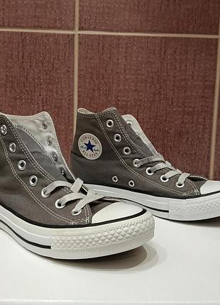 Кеды унисекс conderse chuck taylor all star seasnl hi charcoal 1j793c grey