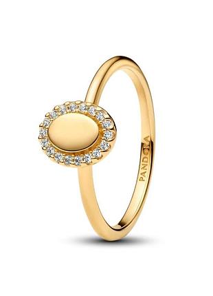 Кольцо pandora "овальный ореол" 163800c01 56