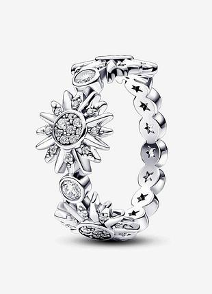 Срібна каблучка pandora "потрійне сонце, що сяє" 192846c01 50