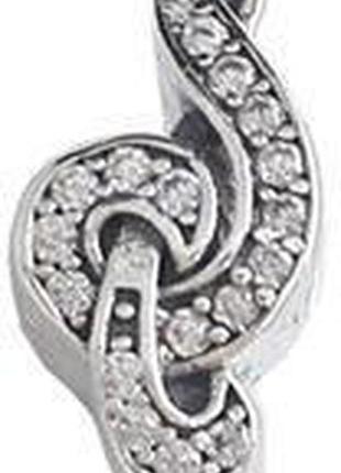 Серебряный шарм пандора "скрипичный ключ" 791381cz