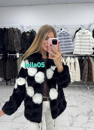 Шуба норкова з трояндами шуба норкова кардиган норковий