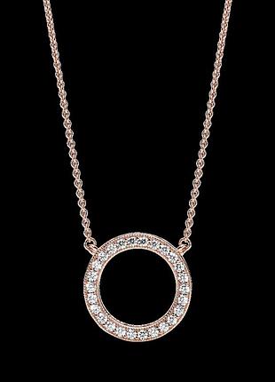 Серебряное колье с логотипом 580515cz