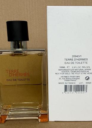 Hermes terre d'hermes туалетна вода 100ml