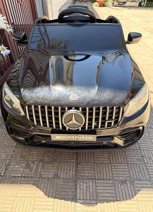 Дитячий електромобіль mercedes-benz amg glc63 4wd (лак, чорний колір)