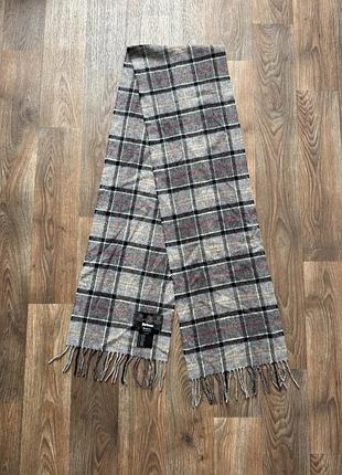 Шерстяний шарф в клітинку barbour