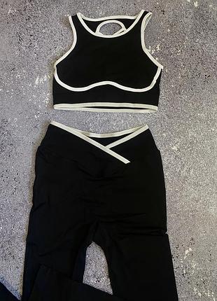 💖 стильний костюм із push-up ефектом та акцентним топом на спинці. підкреслює фігуру. 🎁 батончик у подарунок. 🚚 доставка безкоштовна від 3 шт.