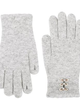 Рукавички жіночі зимові fashion к104 сірі, 8,5" / 22 см., сірий 4661417