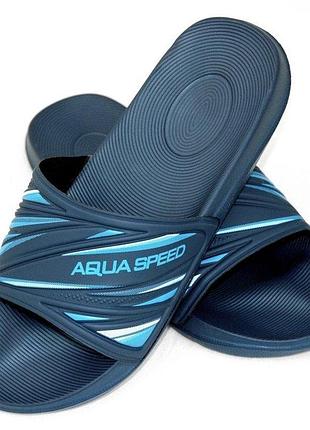 Шлепанцы для бассейна aqua speed idaho мужские eva антискользящие,размер 44 (стелька 28.5 см) темно-синий (514-10-44)