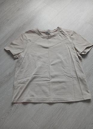 Футболка zara бежева m