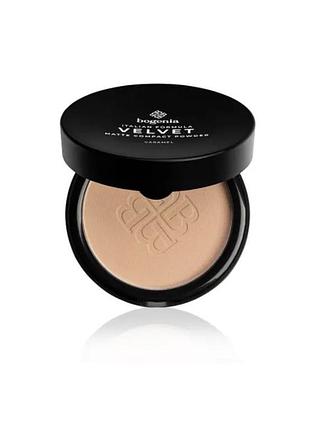 Пудра для обличчя bogenia velvet matte no106 карамельний