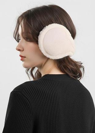 Теплі навушники fashion ez2702 бежеві 2731601