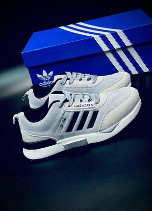 Жіночі підліткові кросівки adidas сірі спортивні повсякденні 36-41