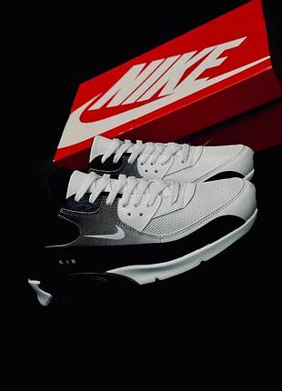 Чоловічі кросівки nike air max 90 чорно-білі спортивні повсякденні 40-45