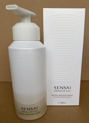 Sensai absolute silk micro mousse wash пінка для вмивання 180ml
