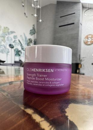 Крем для обличчя olehenriksen strength trainer peptide boost moisturizer, 15 ml, новий