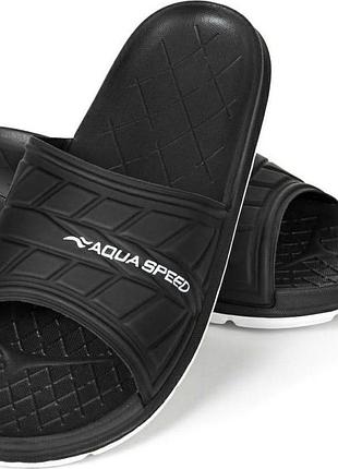 Шлепанцы aqua speed aspen для бассейна и пляжа легкие eva мужские антискользящие 43 (27 см) черный (534-57-43)