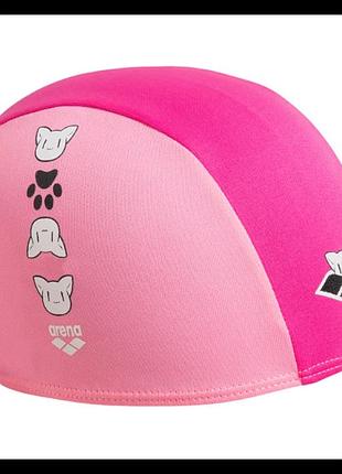 Шапочка для плавания детская arena friends kids polyester cap (003994-910) полиэстер, 2-5 лет розовый