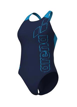Женский купальник arena scratchy swimsuit v back 40 сине-голубой (010264-780-40)