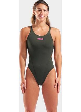 Купальник закритий для жінок arena team swimsuit swim tech solid