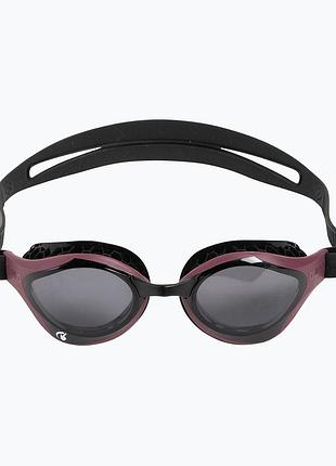 Очки для плавания arena air-bold swipe (004714-104) anti-fog черно-бордовый