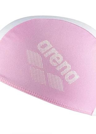 Шапочка для плавания детская arena friends kids polyester cap (002491-101) полиэстер, 2-5 лет розово-белый