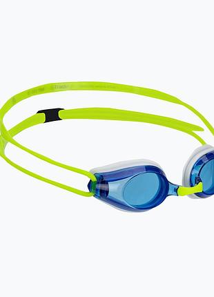 Очки для плавания детские arenatracks jr (1e559-036) uv-защита, anti-fog 6-12 лет салатовый,синий