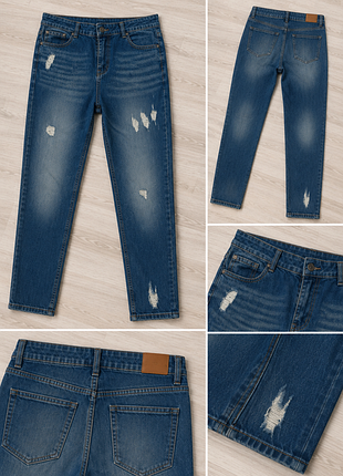 Джинсы женские chicoree new york collection, р. 42, прямые, потертости